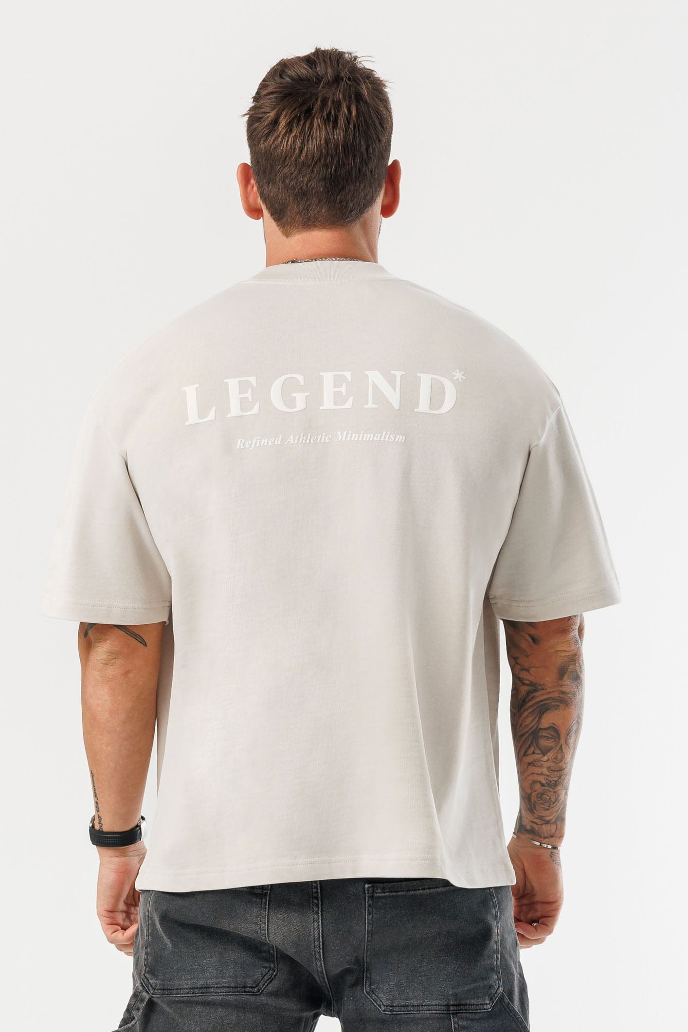 LEGEND LONDON T-SHIRT - PRINT OVERSIZED PRINT OVERSIZED T-SHIRT - BEIGE