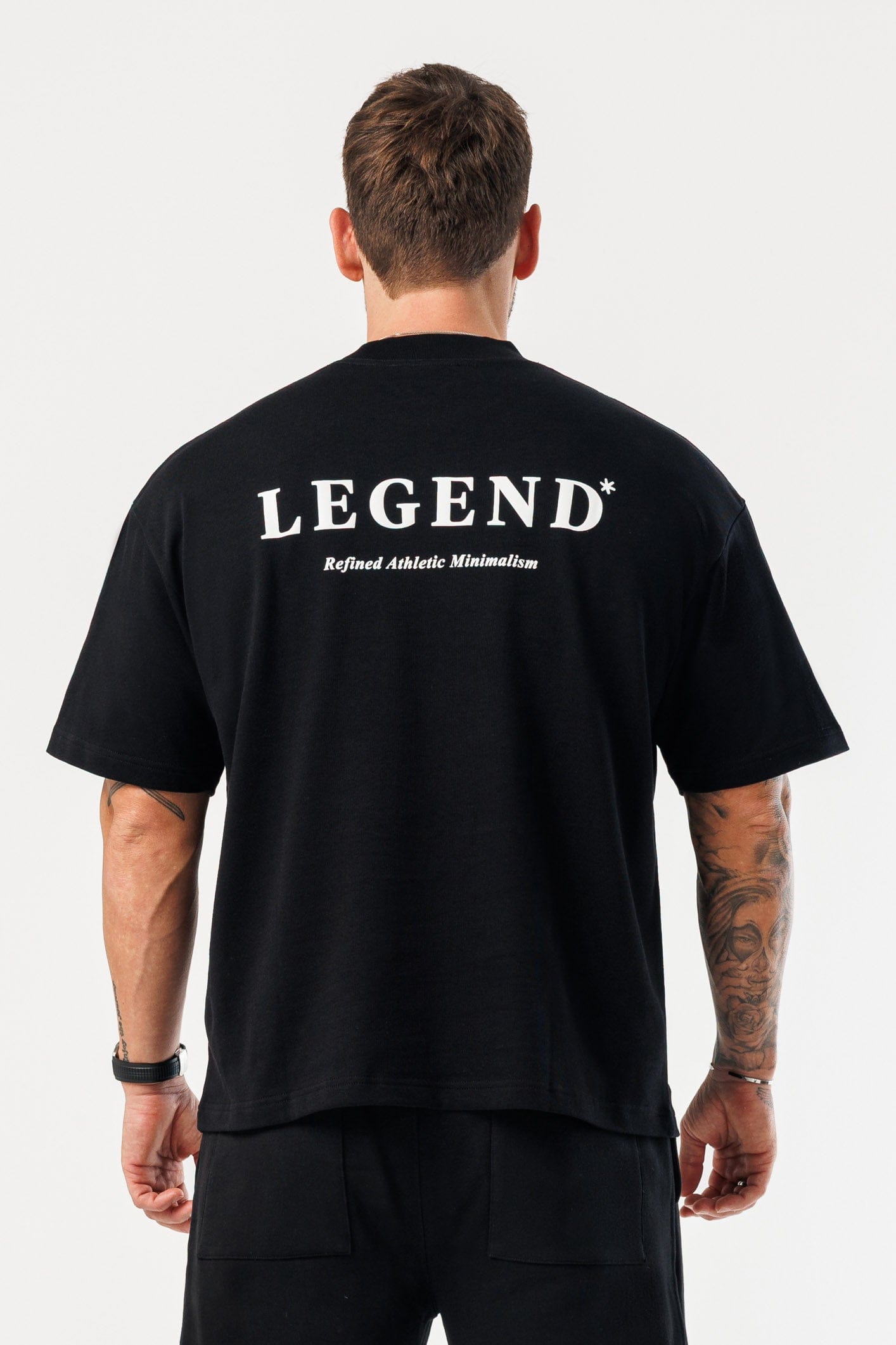 LEGEND LONDON T-SHIRT - PRINT OVERSIZED PRINT OVERSIZED T-SHIRT - BLACK