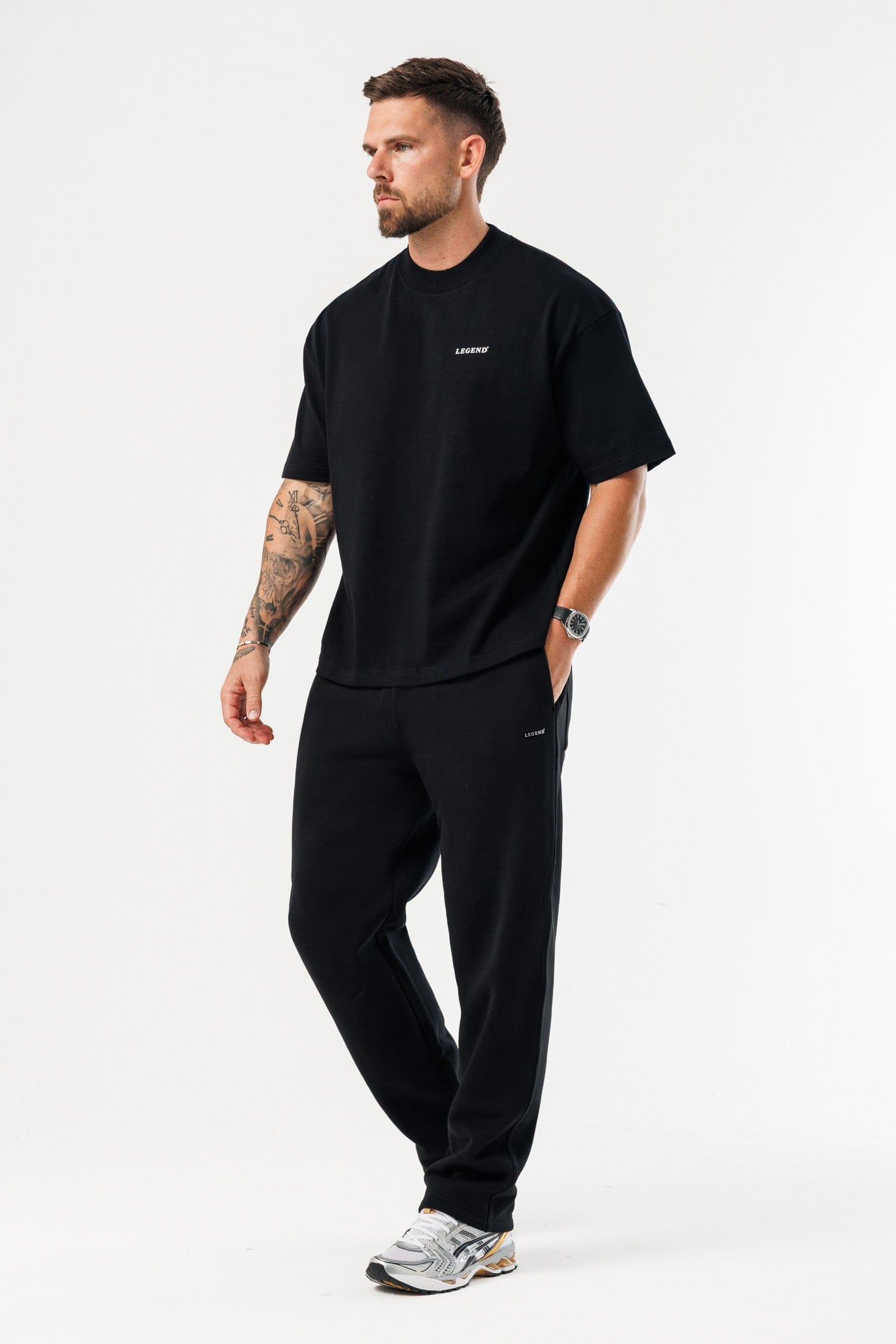 LEGEND LONDON T-SHIRT - PRINT OVERSIZED PRINT OVERSIZED T-SHIRT - BLACK