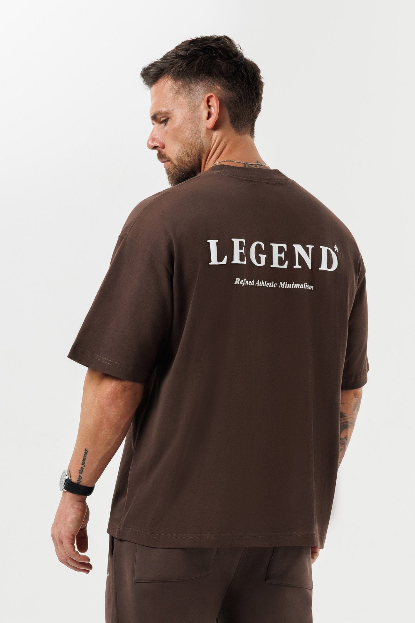 LEGEND LONDON T-SHIRT - PRINT OVERSIZED PRINT OVERSIZED T-SHIRT - BROWN