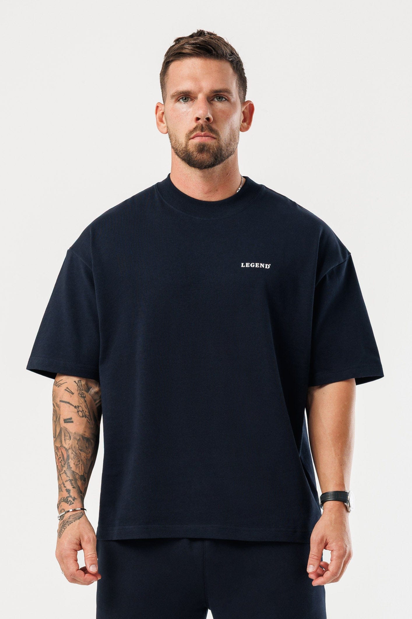 LEGEND LONDON T-SHIRT - PRINT OVERSIZED PRINT OVERSIZED T-SHIRT - NAVY
