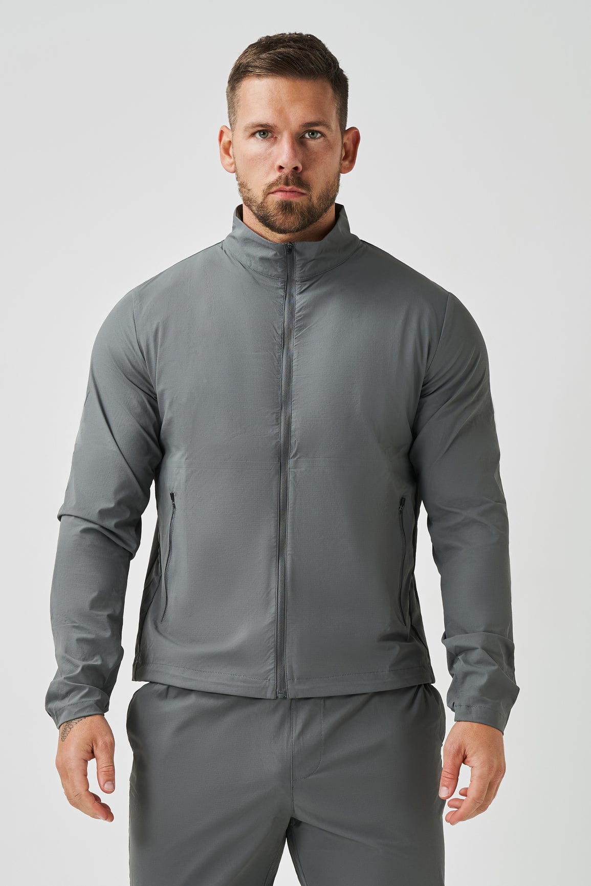 Legend London Tracksuits TRACKSUIT JACKET - LIGHT GREY