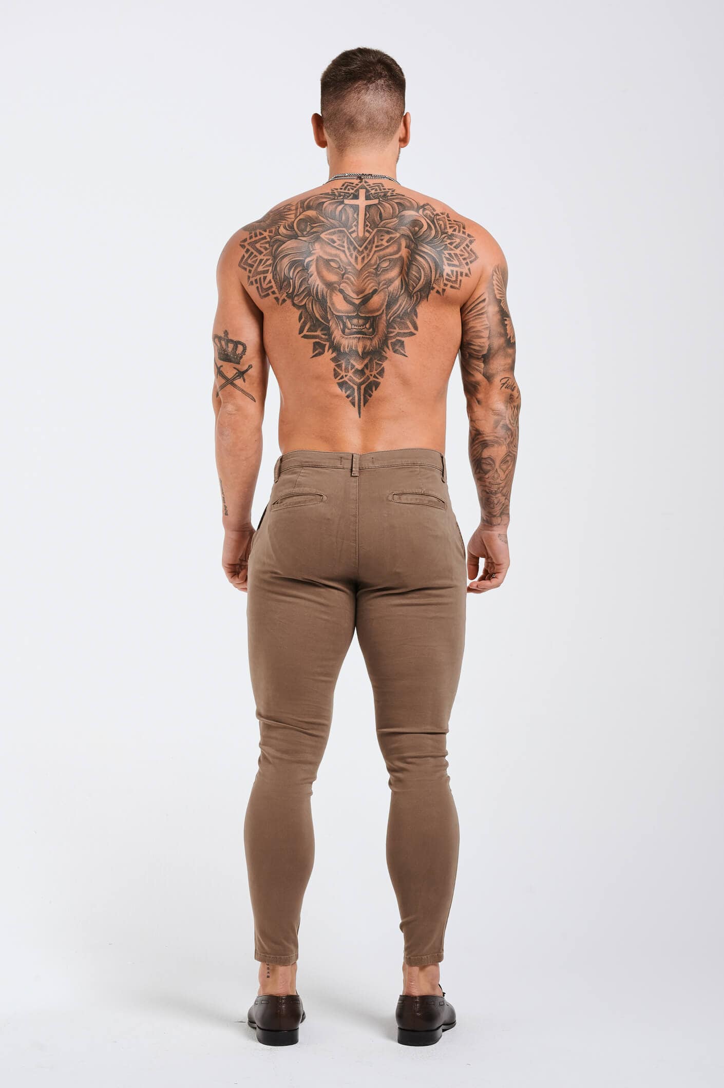 Legend London Trousers - chino SPRAY-ON STRETCH CHINO - TAUPE