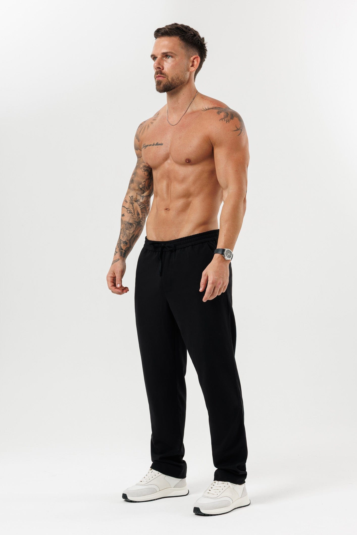 Legend London TROUSERS - RELAXED RELAXED TROUSER - BLACK