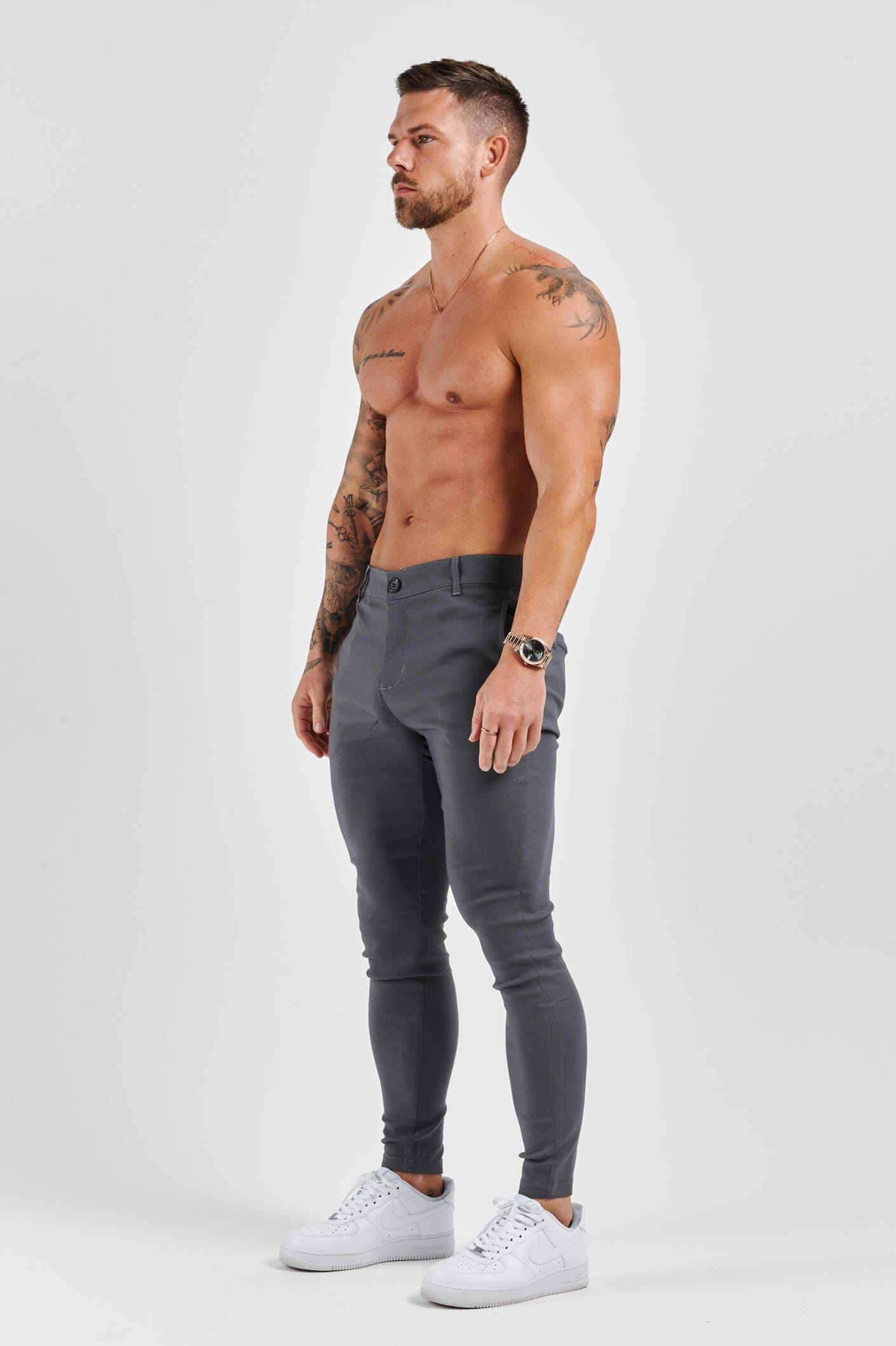 Legend London Trousers STRETCH COMFORT TROUSER - DARK GREY