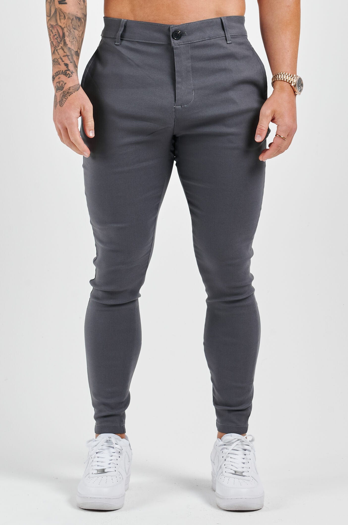 Legend London Trousers STRETCH COMFORT TROUSER - DARK GREY