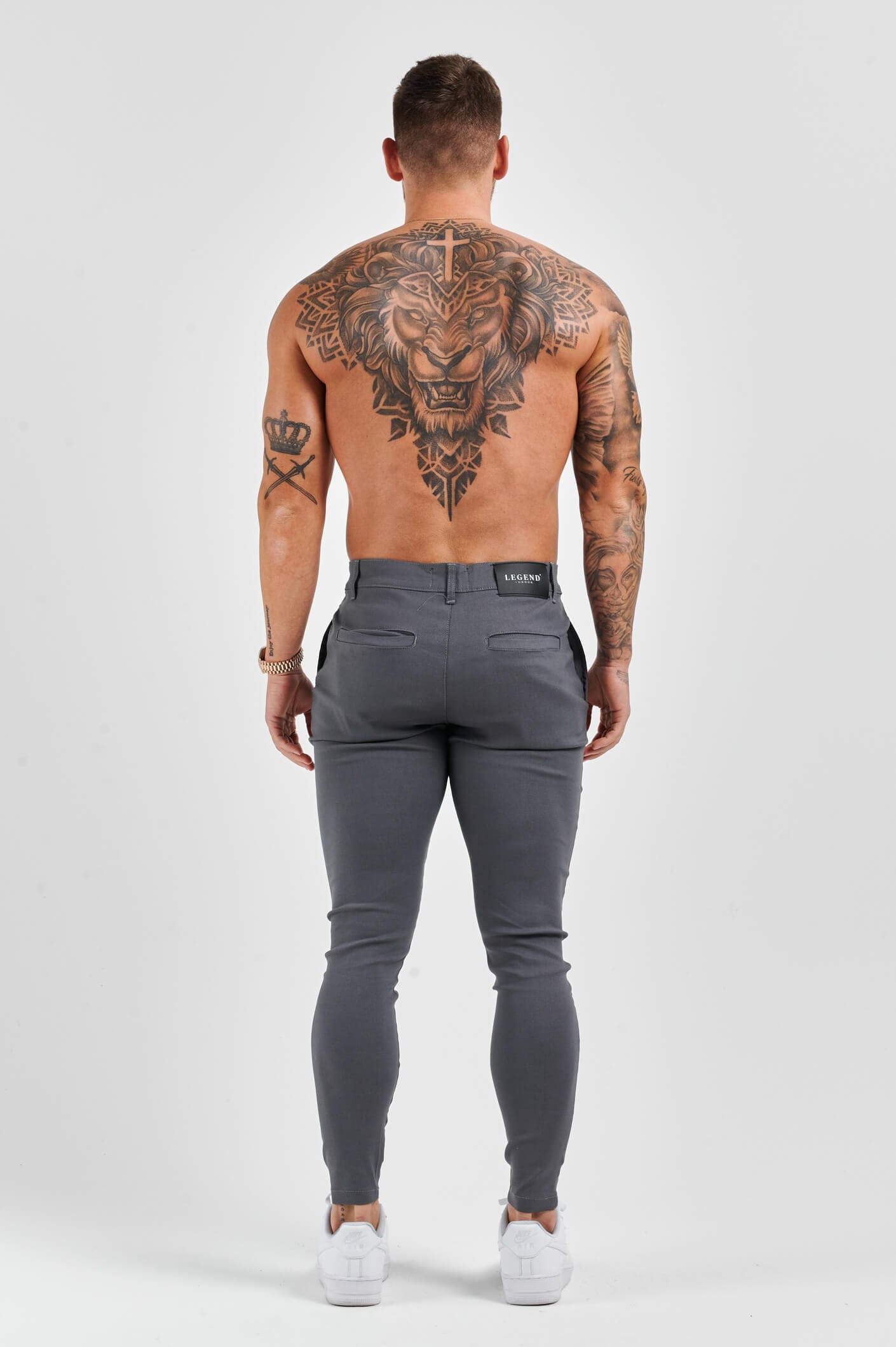 Legend London Trousers STRETCH COMFORT TROUSER - DARK GREY