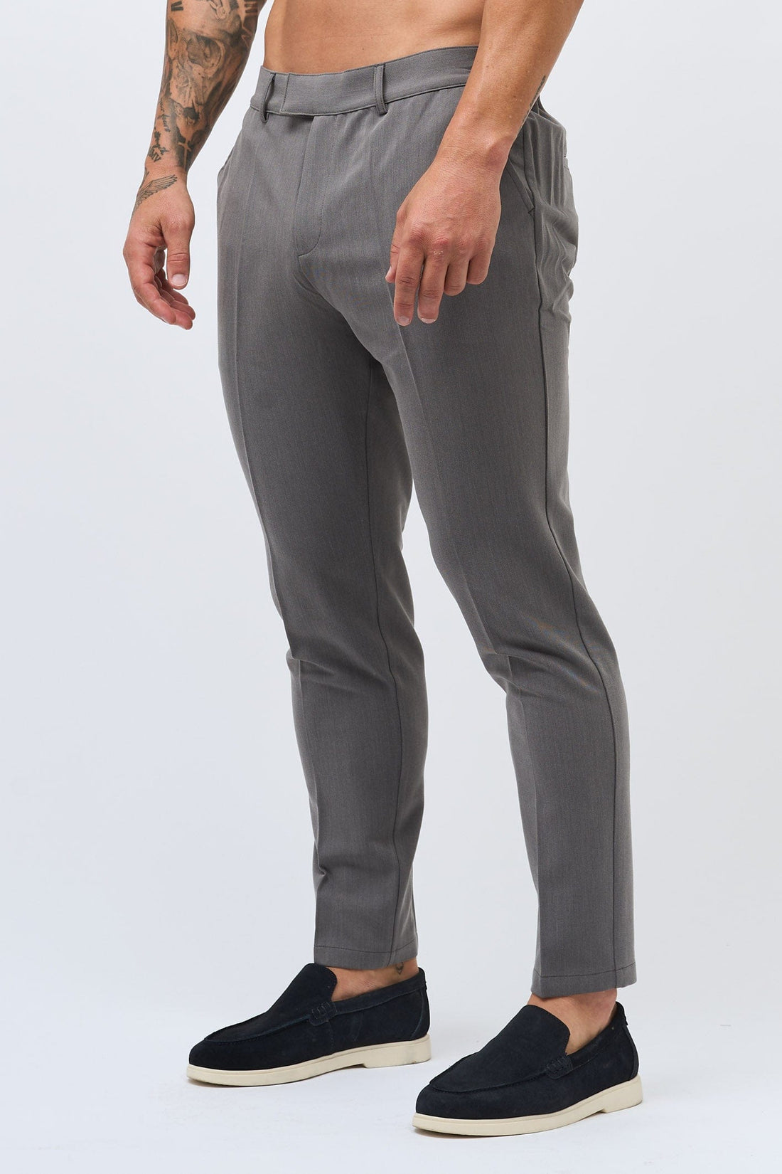 Legend London Trousers STRETCH WOVEN TROUSER - GREY