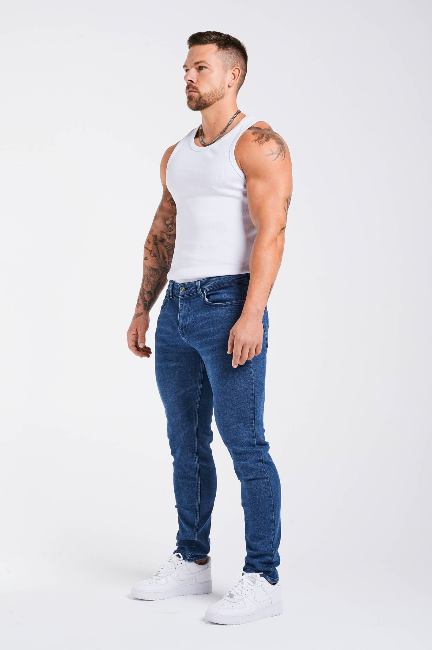 Legend London Vest RIBBED VEST - WHITE