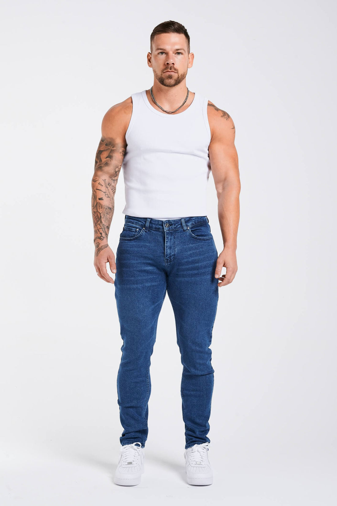 Legend London Vest RIBBED VEST - WHITE