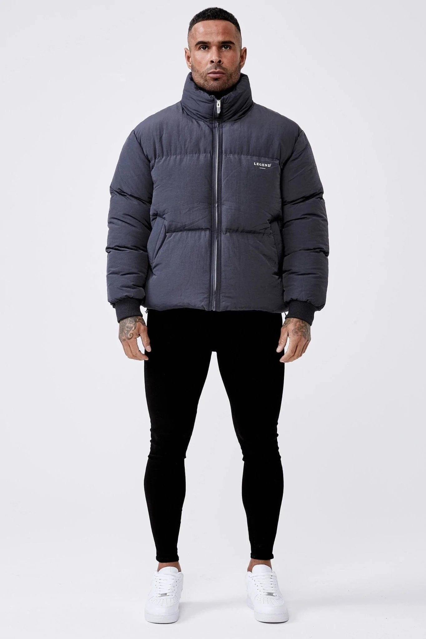 Legend London Jackets PUFFER JACKET - GREY