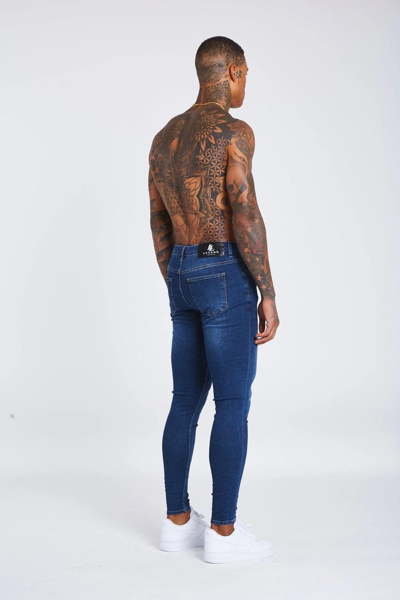 Legend London Jeans Dark Blue Jeans - Non-Ripped