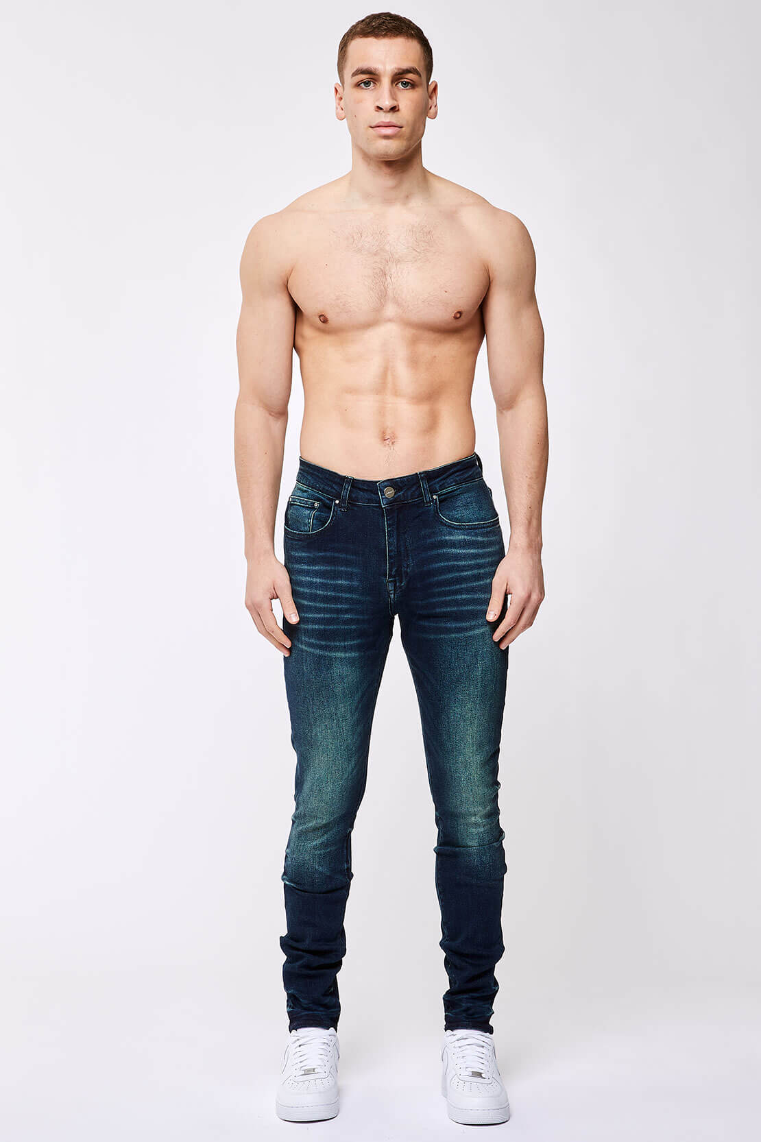 Legend London Jeans SKINNY FIT JEANS - DARK BLUE OVERDYE