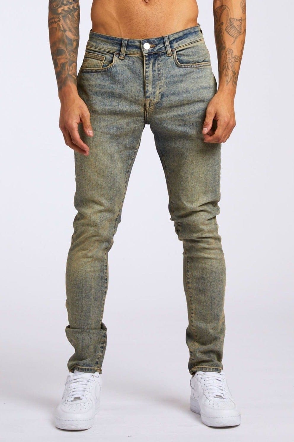 Legend London Jeans SKINNY FIT JEANS - VINTAGE STONE WASH