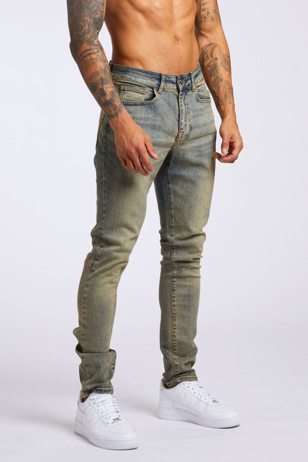 Legend London Jeans SKINNY FIT JEANS - VINTAGE STONE WASH