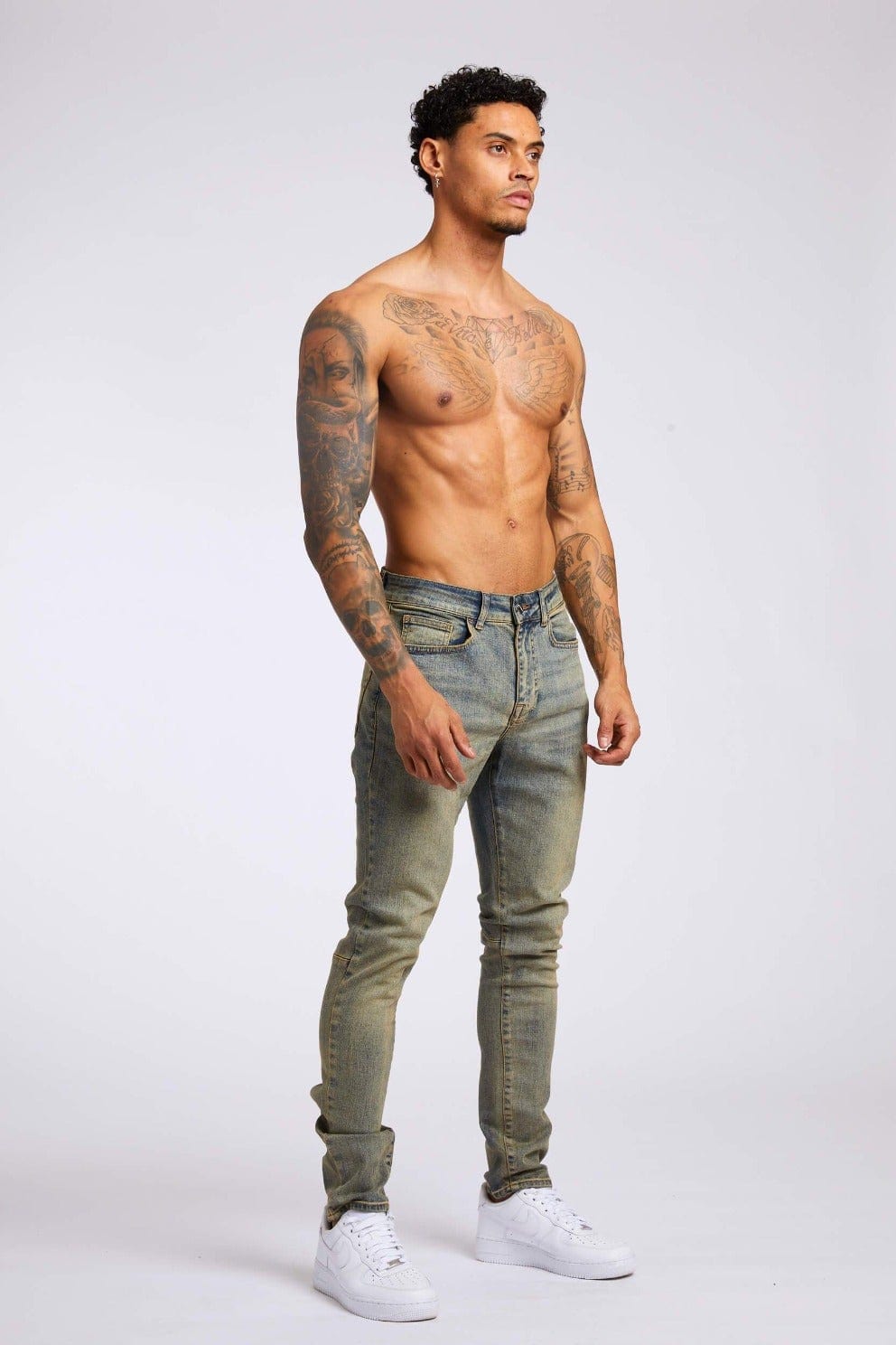 Legend London Jeans SKINNY FIT JEANS - VINTAGE STONE WASH