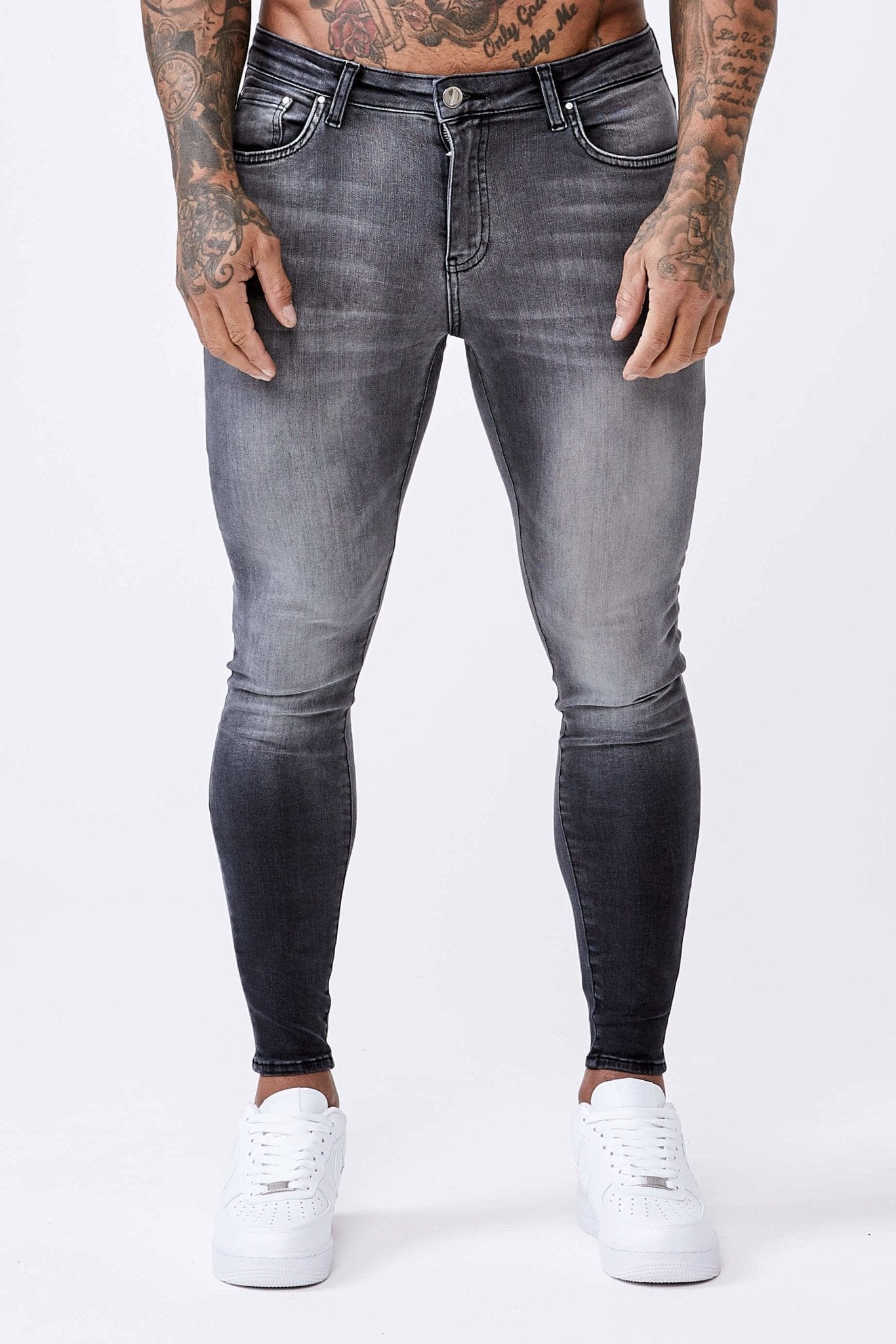 Legend London Jeans Washed Light Grey - Spray-On Jeans
