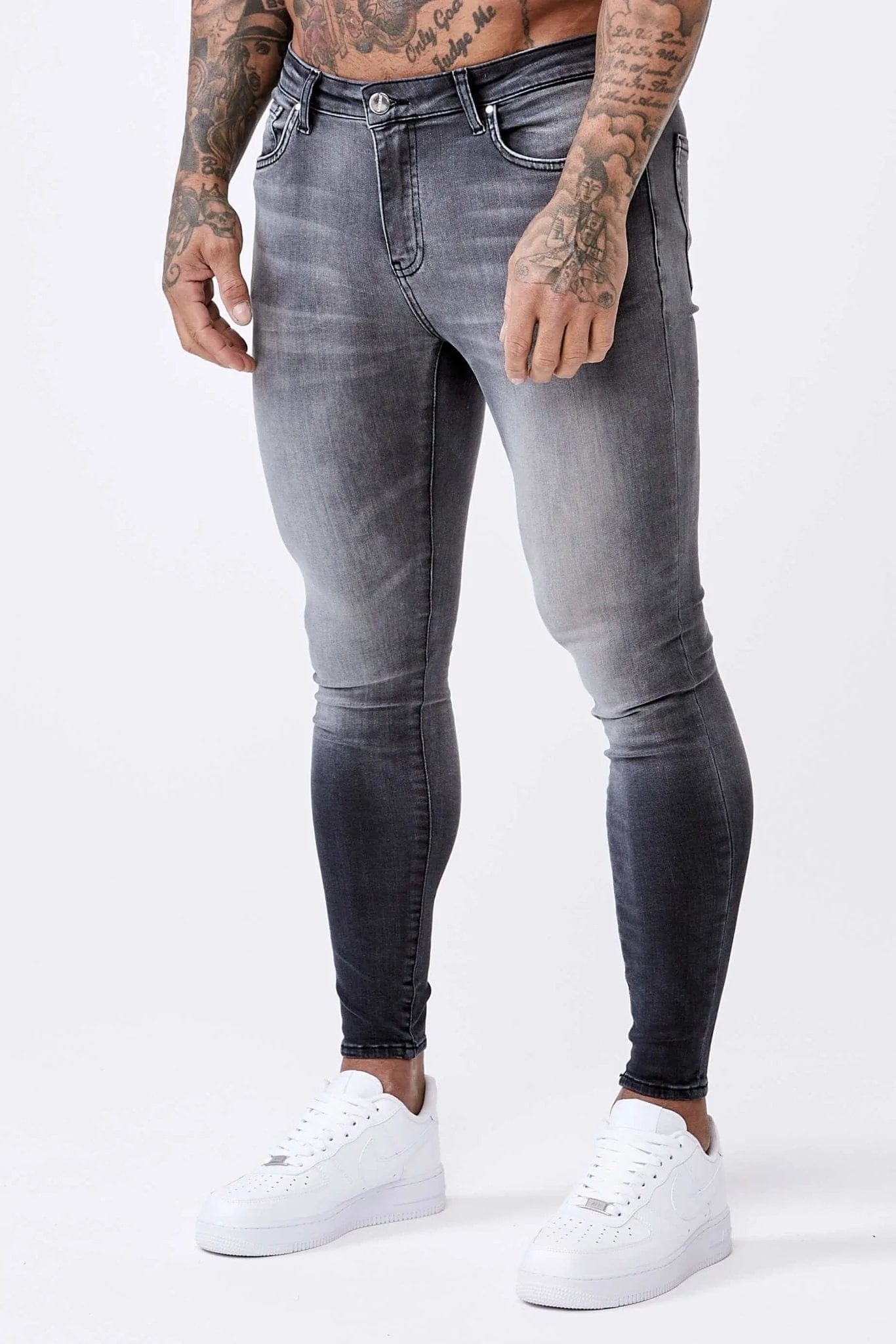 Legend London Jeans Washed Light Grey - Spray-On Jeans