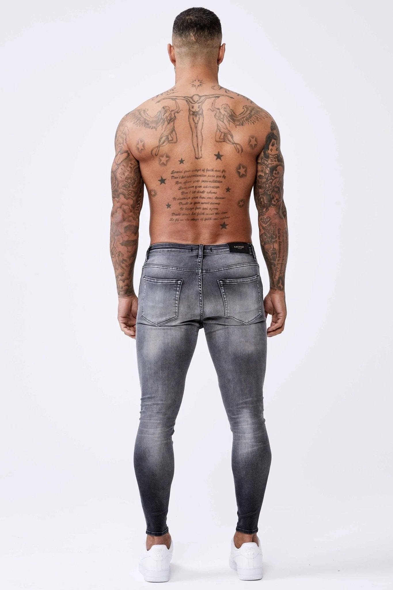 Legend London Jeans Washed Light Grey - Spray-On Jeans