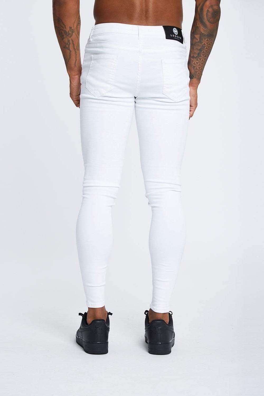 Legend London Jeans White – Non-Ripped Jeans