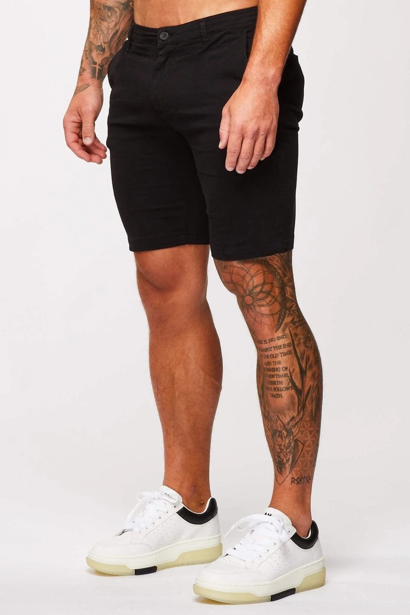 Legend London Shorts STRETCH CHINO SHORT - BLACK