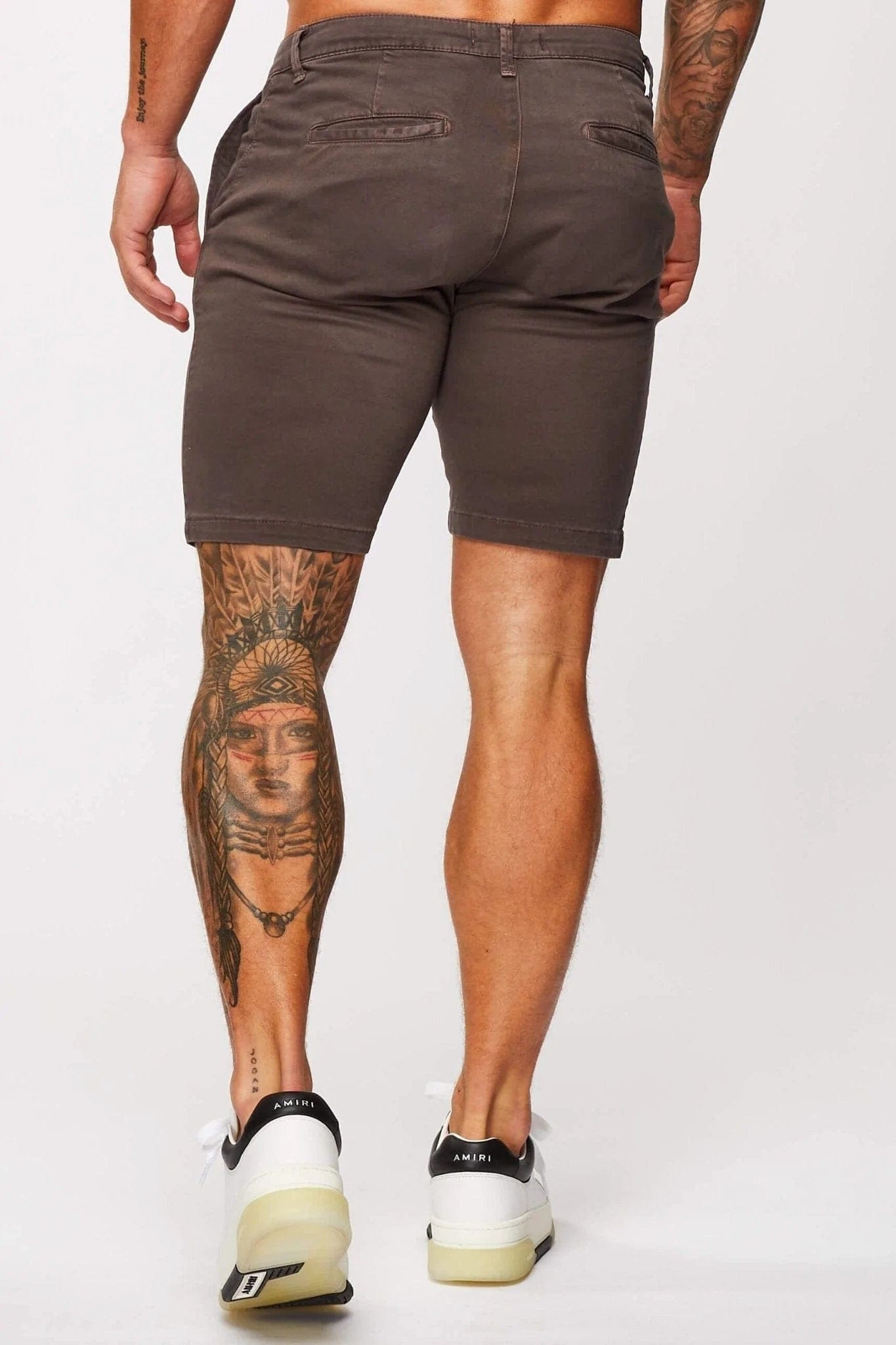 Legend London Shorts STRETCH CHINO SHORT - DARK GREY