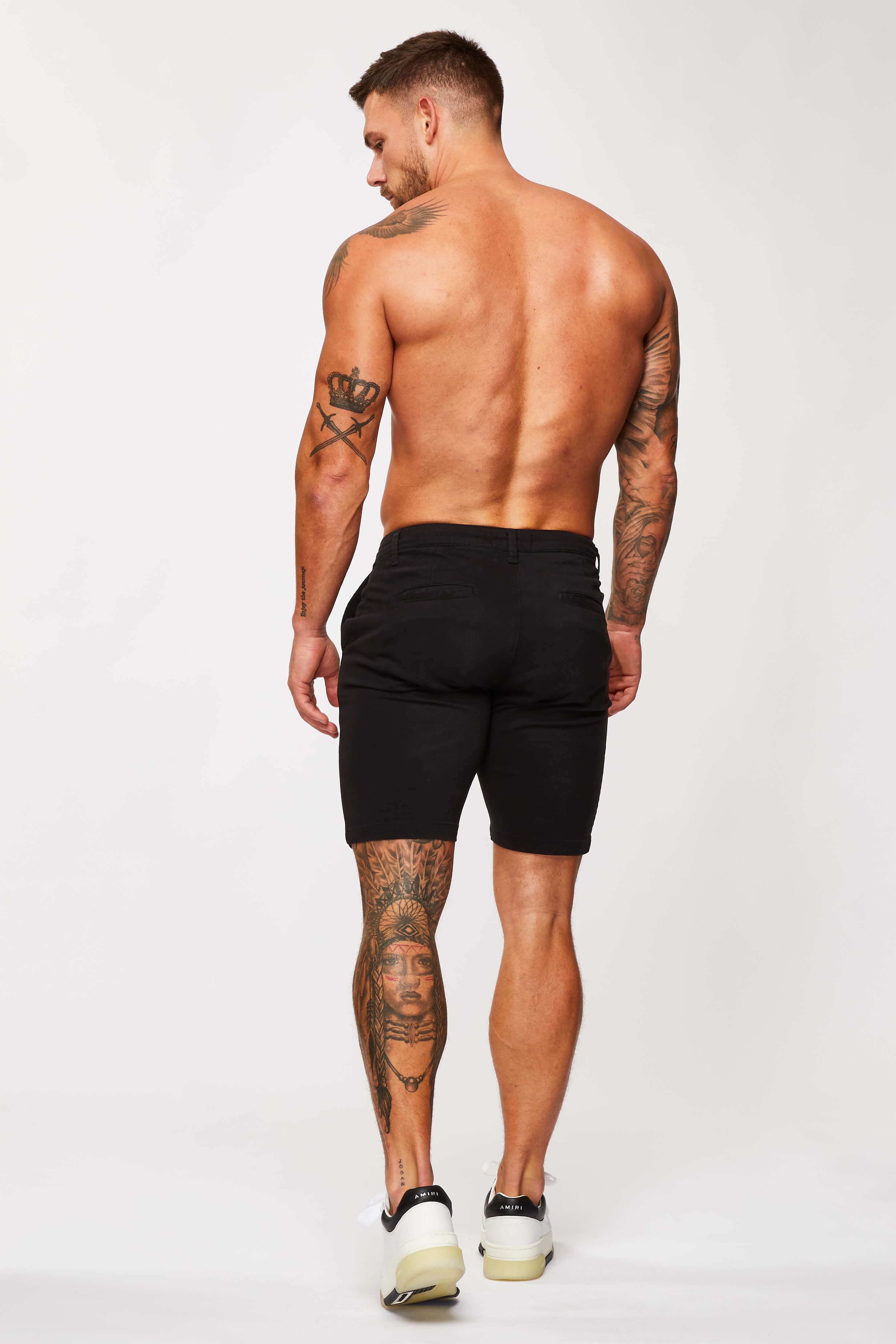 Legend London STRETCH CHINO SHORT - BLACK