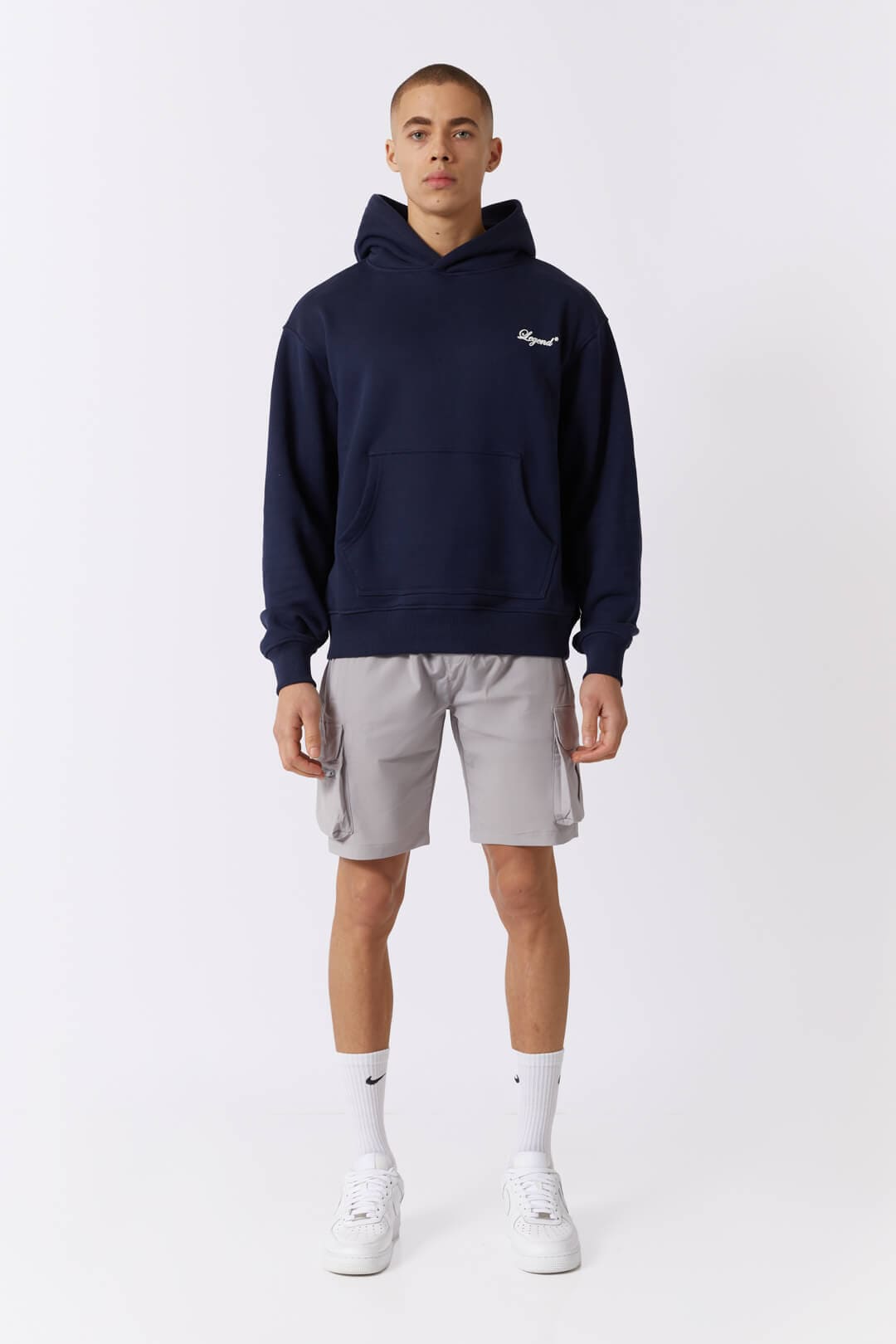 Legend London TECH CARGO SHORTS - LIGHT GREY