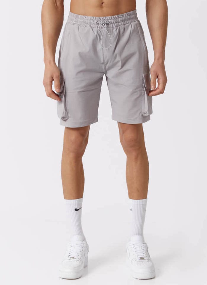 Legend London TECH CARGO SHORTS - LIGHT GREY