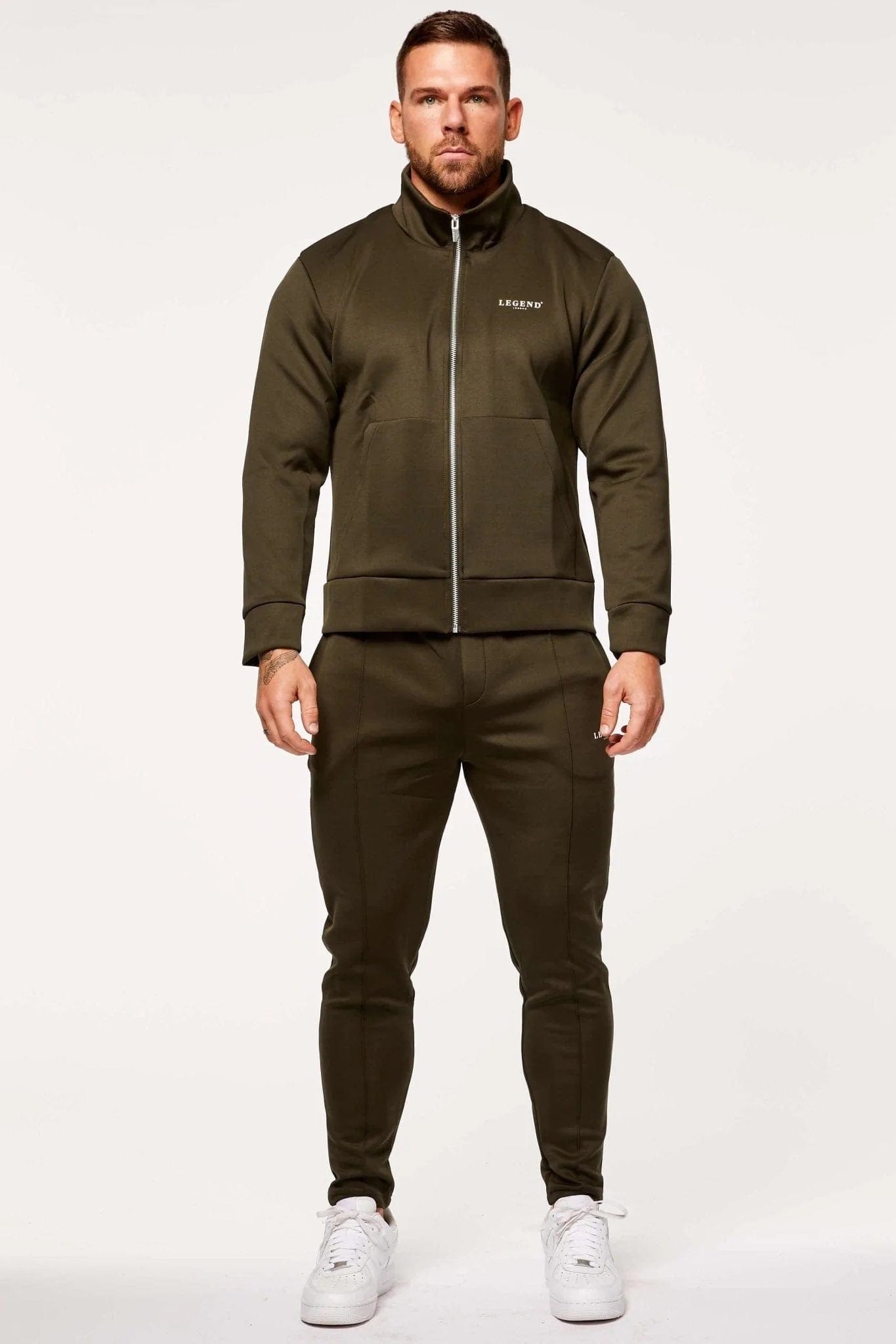 Legend London Tracksuits TRACKSUIT JACKET - DARK GREEN
