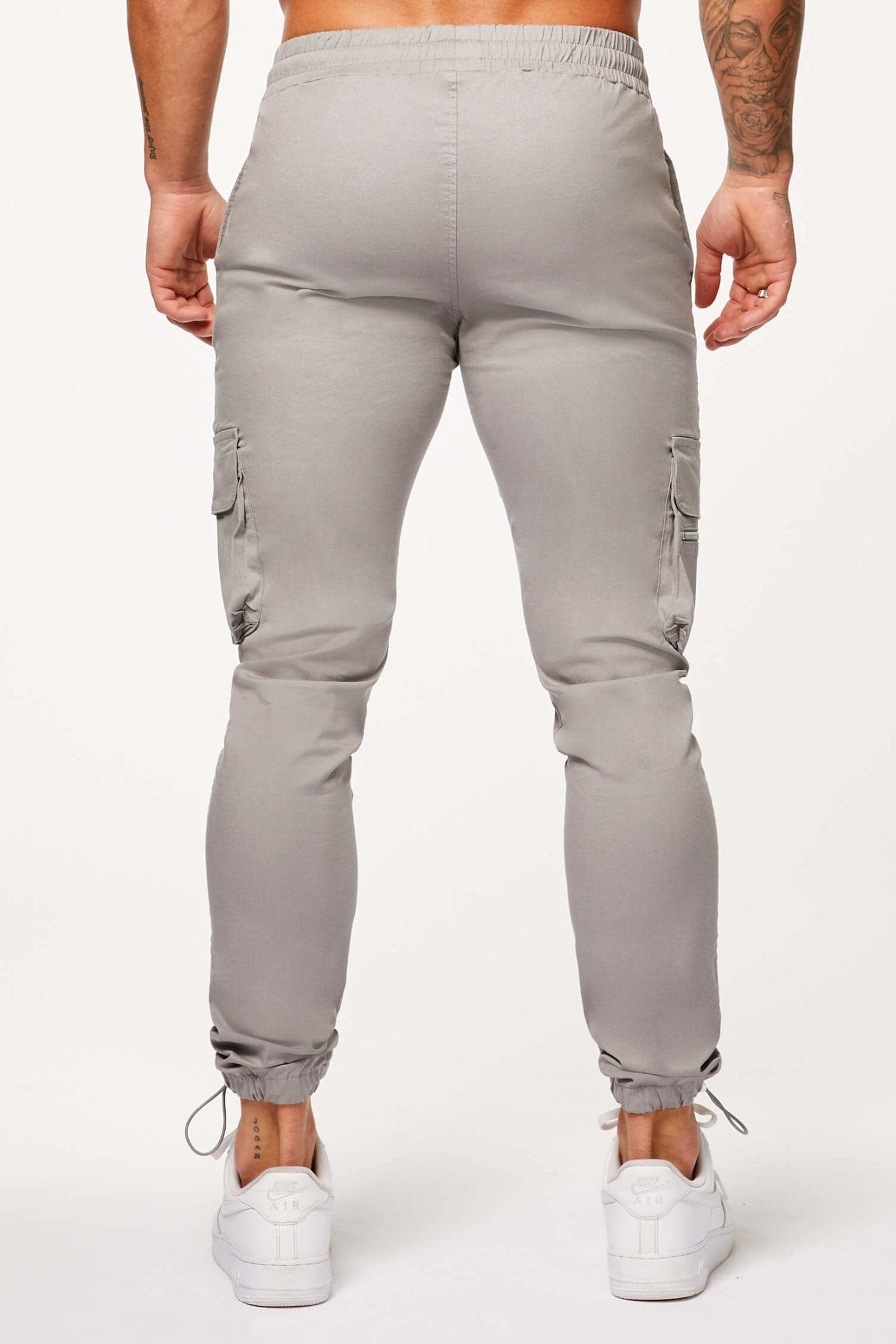 Legend London Trouser UTILITY CARGO PANTS - LIGHT GREY