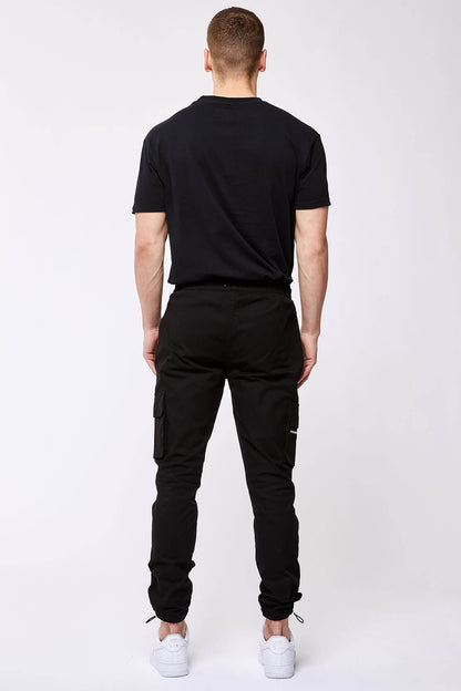 Legend London Trousers UTILITY CARGO PANTS - BLACK