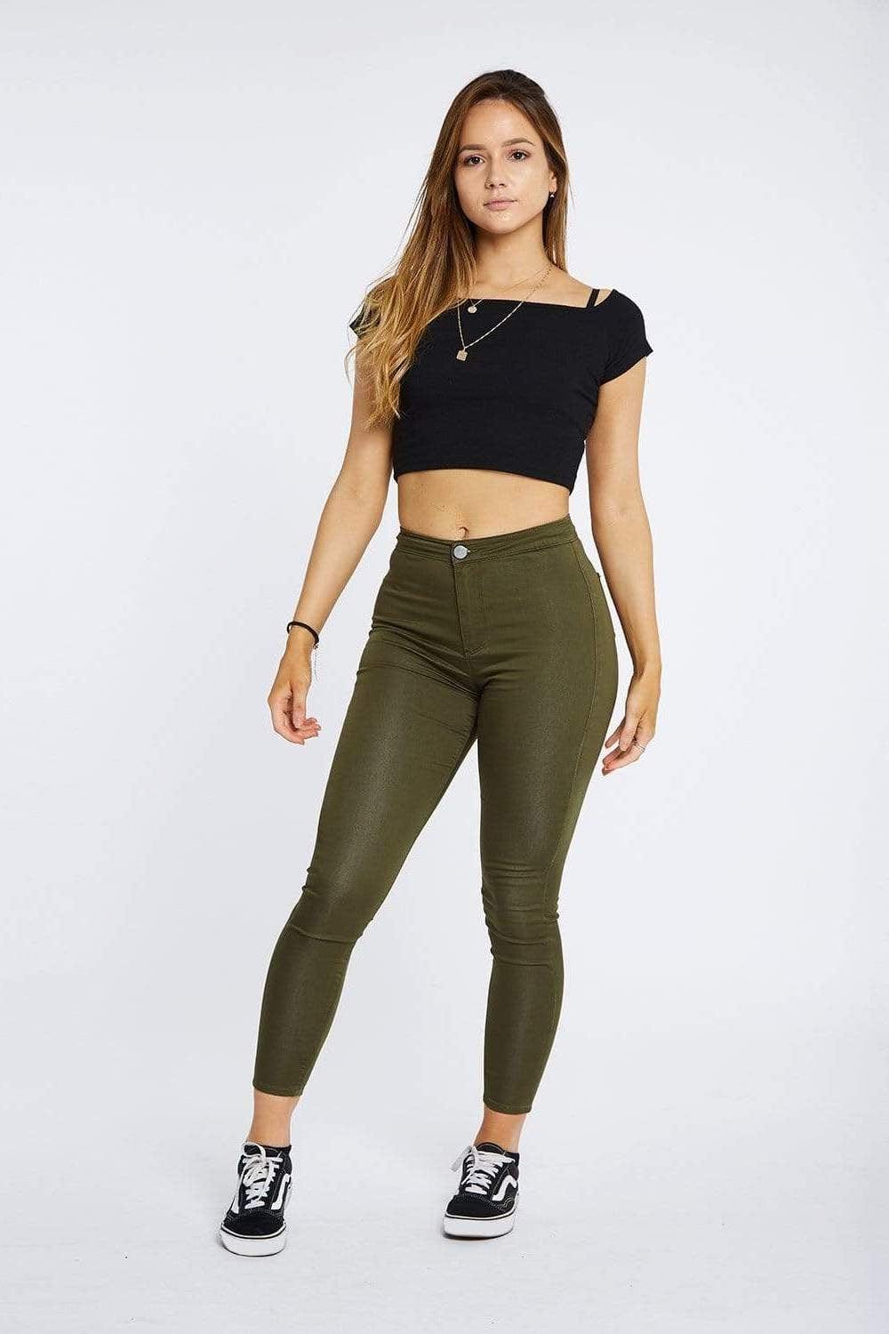 Cropped Stretch Spray On Jeans ASOS DESIGN Extreme Cropped Spray