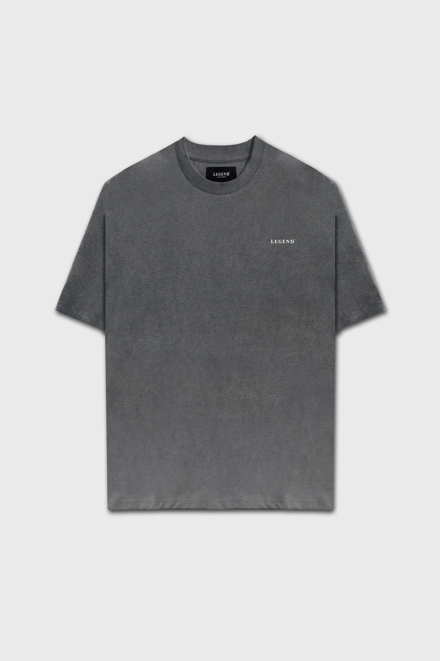HABER T-SHIRT BASIC MUSCLE T-SHIRT - WASHED GREY