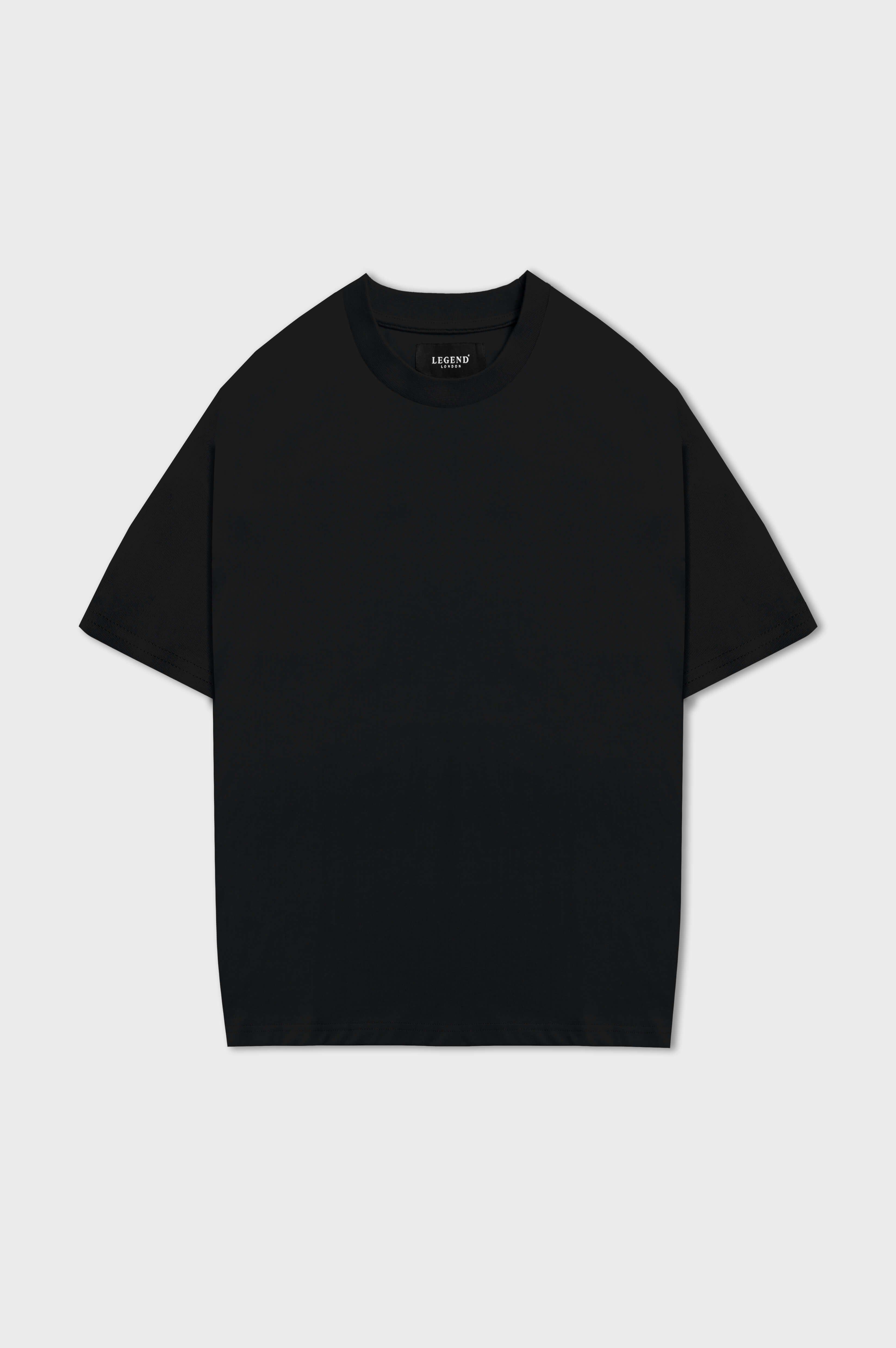 HABER T-SHIRT LEGENDS* BASICS OVERSIZED T-SHIRT - BLACK