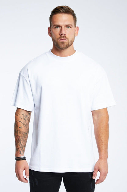 HABER T-SHIRT LEGENDS* BASICS OVERSIZED T-SHIRT - WHITE