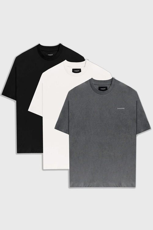Basic-T-Shirts im 3er-Pack