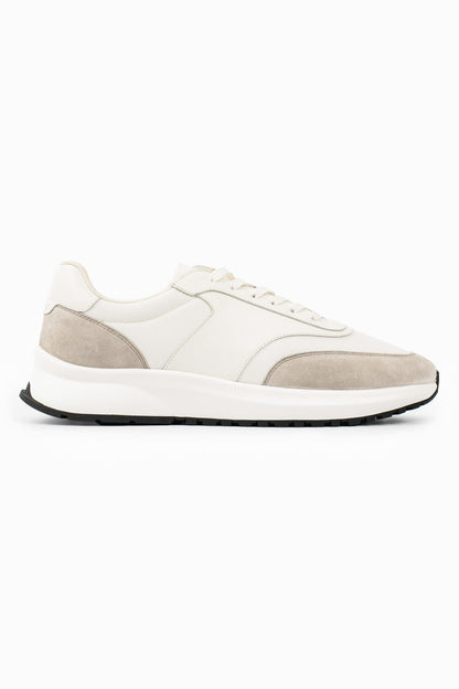 Legend London FOOTWEAR FORMA RUNNER - BEIGE AND WHITE
