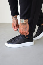 Legend London FOOTWEAR LEATHER TRAINER - BLACK