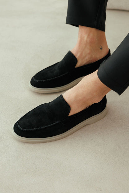 Legend London FOOTWEAR SUEDE LOAFER - BLACK