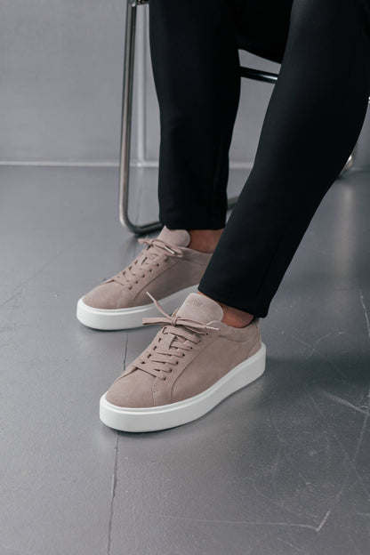 Legend London FOOTWEAR SUEDE TRAINER - BEIGE