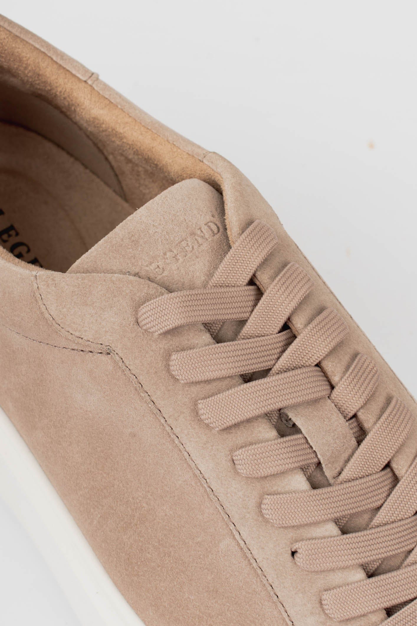 Legend London FOOTWEAR SUEDE TRAINER - BEIGE