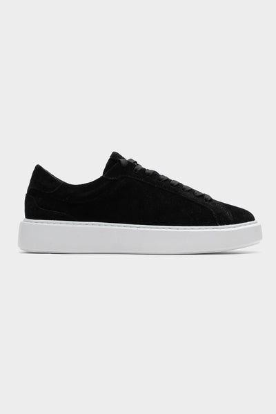 SUEDE TRAINER - BLACK
