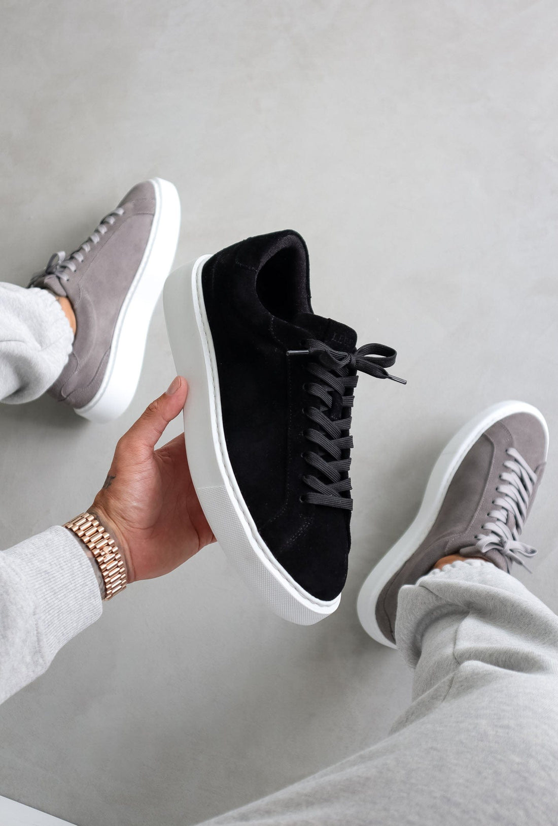 Legend London FOOTWEAR SUEDE TRAINER - BLACK