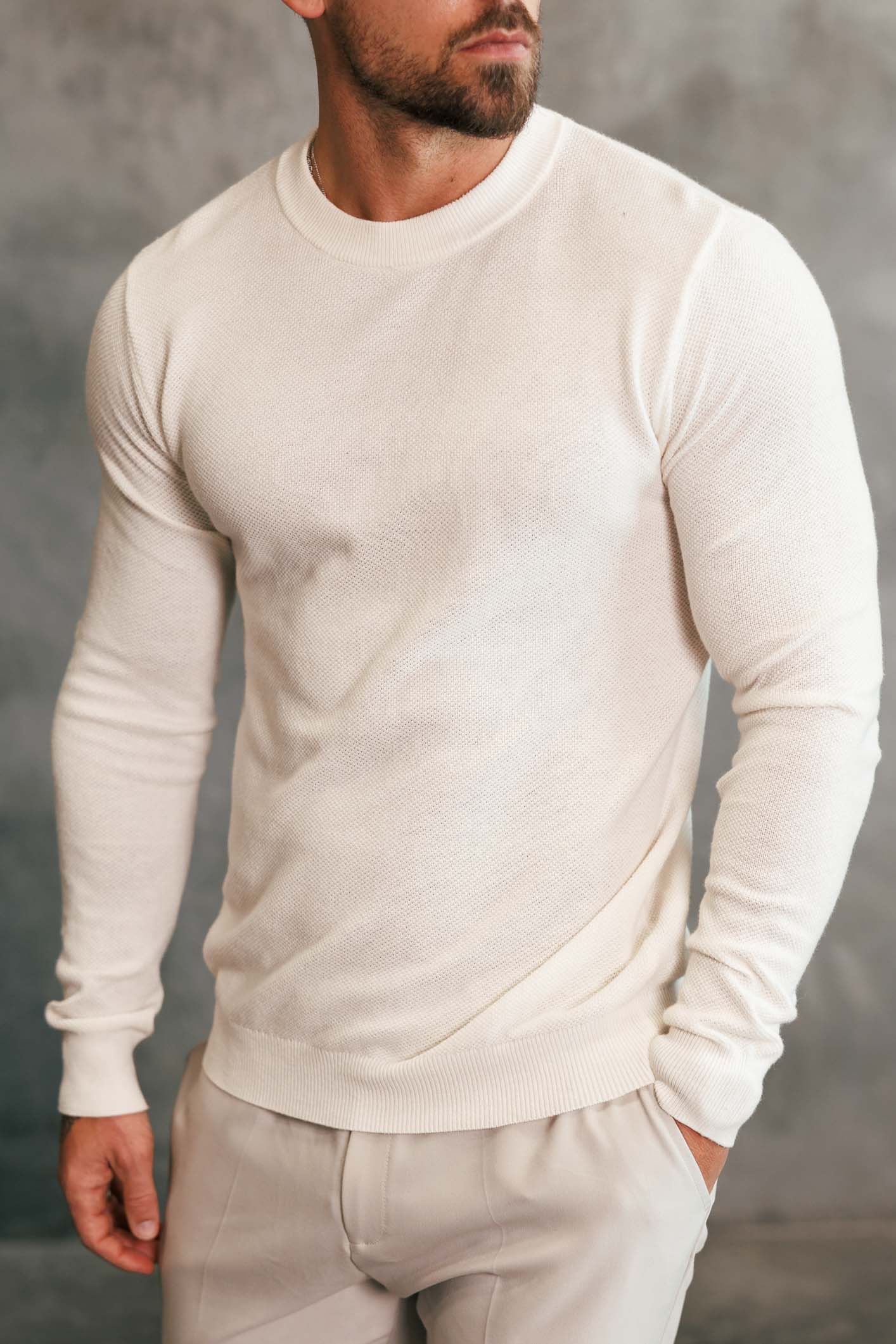 Legend London Hoodie COAST SWEATSHIRT - OFF WHITE