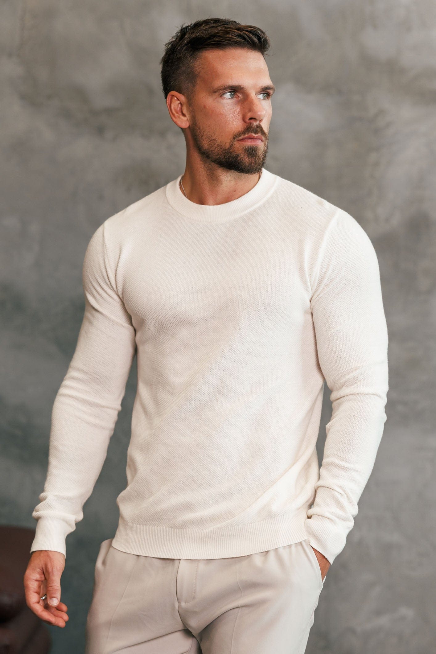 Legend London Hoodie COAST SWEATSHIRT - OFF WHITE