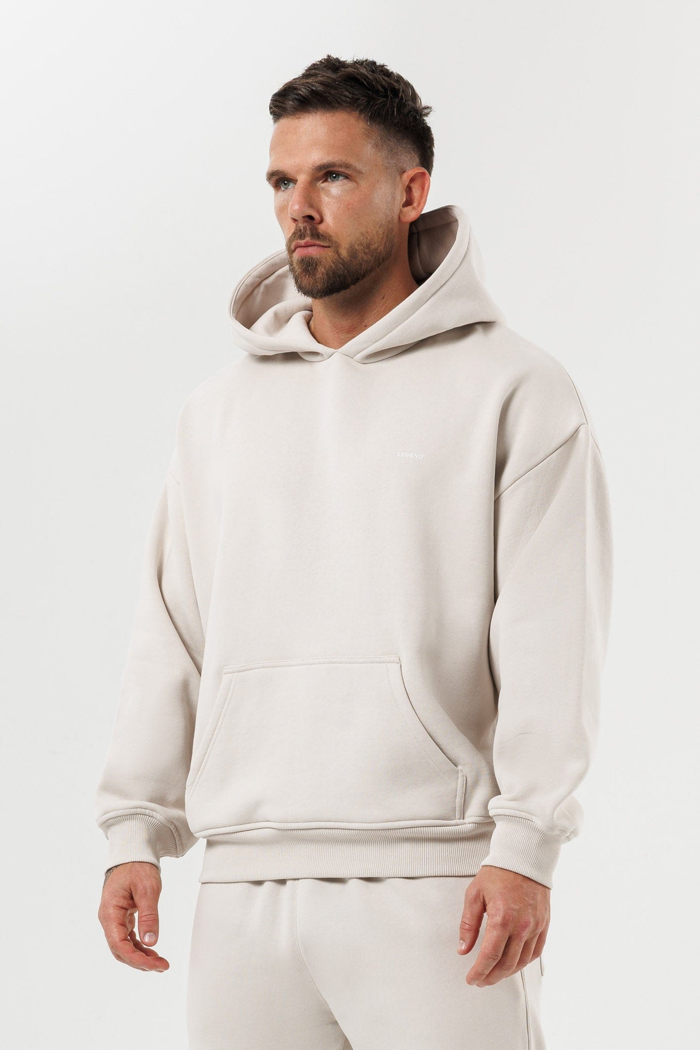 LEGEND LONDON Hoodie HOODIE - BEIGE