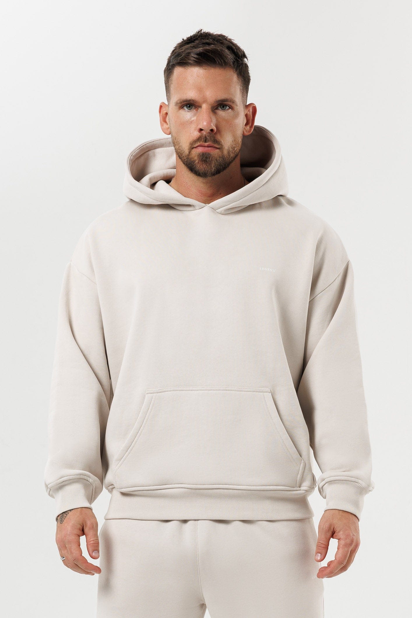 LEGEND LONDON Hoodie HOODIE - BEIGE