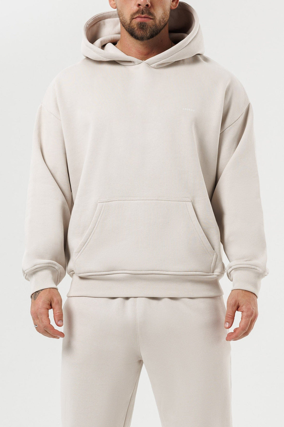 LEGEND LONDON Hoodie HOODIE - BEIGE