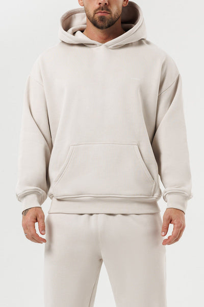 SUDADERA CON CAPUCHA - BEIGE